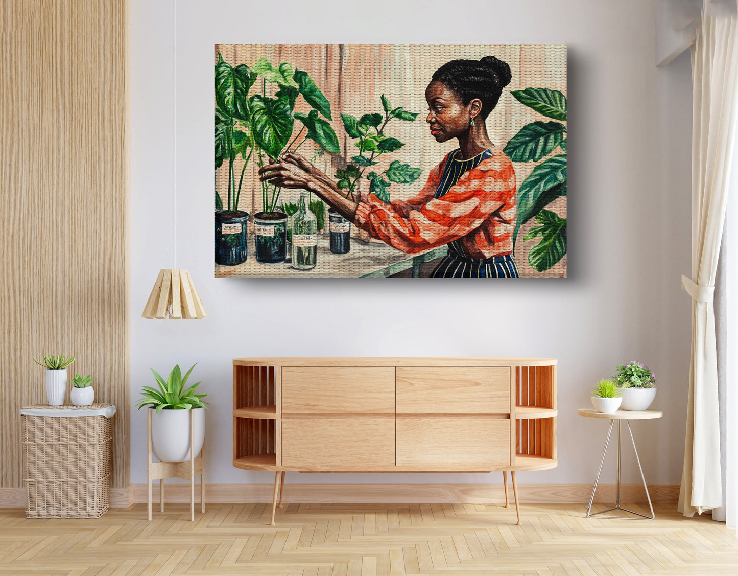 Black Woman Plant Lover African American wall art view 14