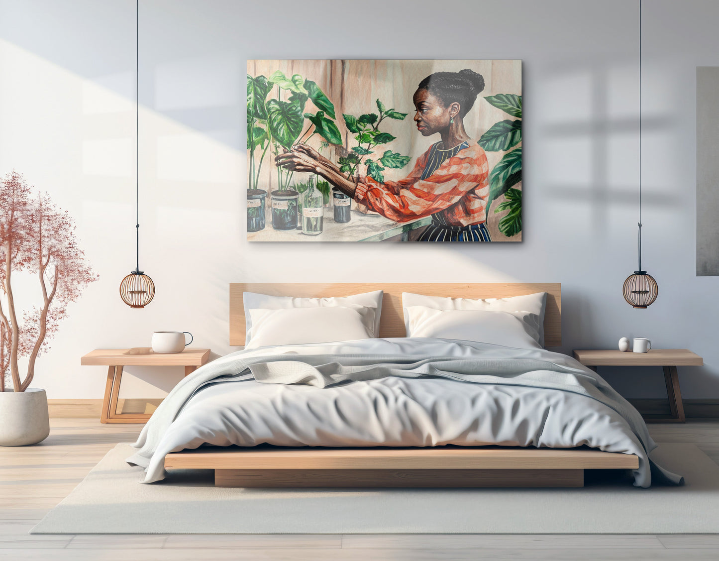 Black Woman Plant Lover African American wall art view 21