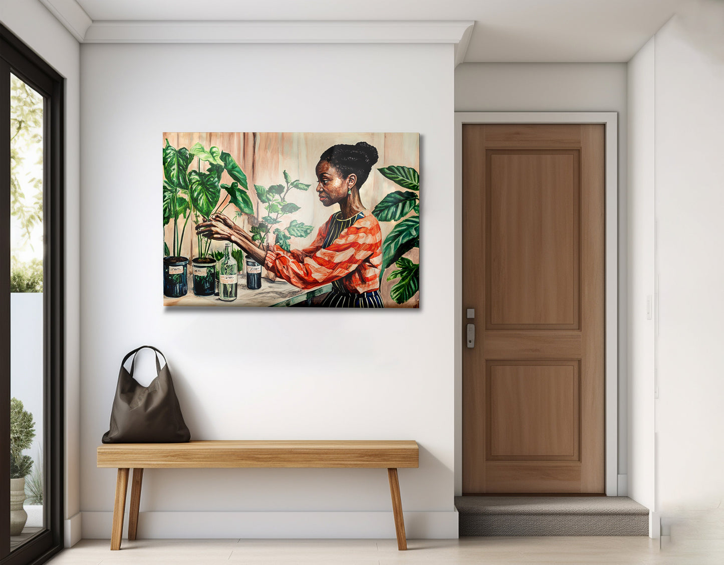 Black Woman Plant Lover African American wall art view 23