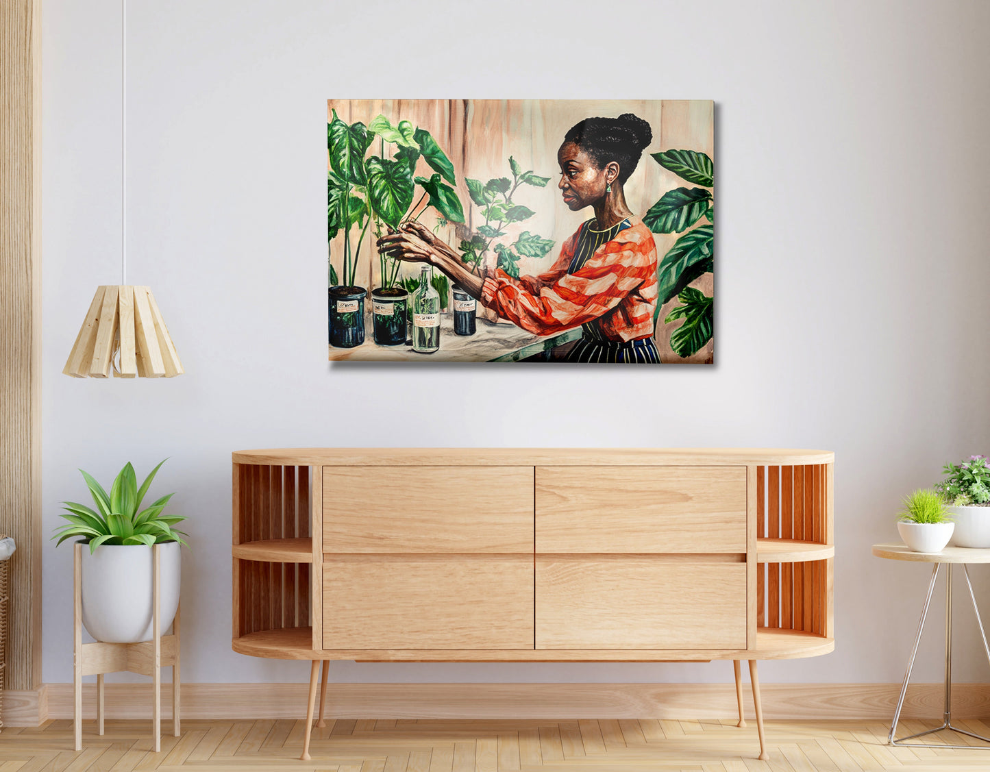 Black Woman Plant Lover African American wall art view 20