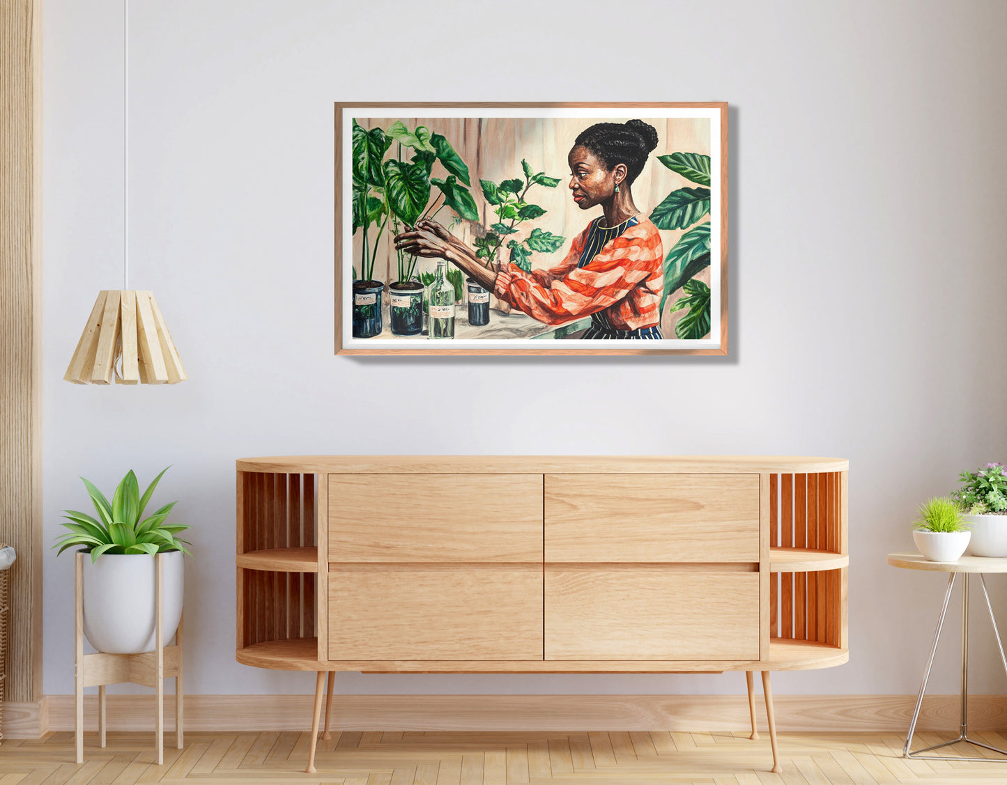 Black Woman Plant Lover African American wall art view 80