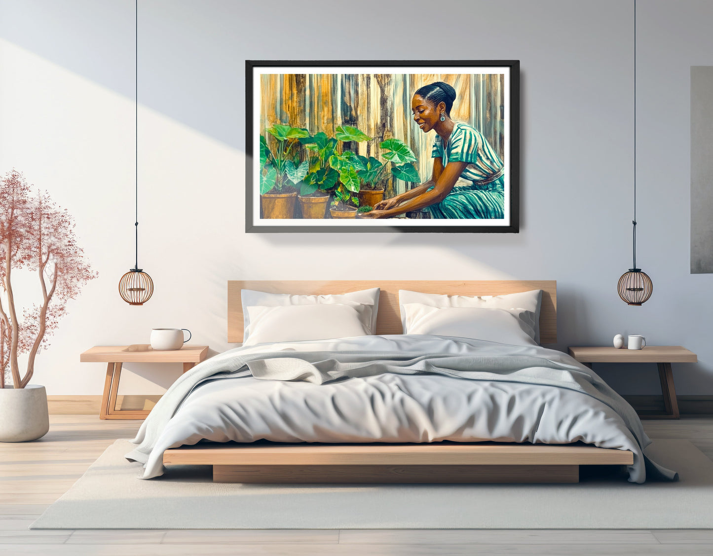 Black Woman Indoor Garden African American wall art view 69