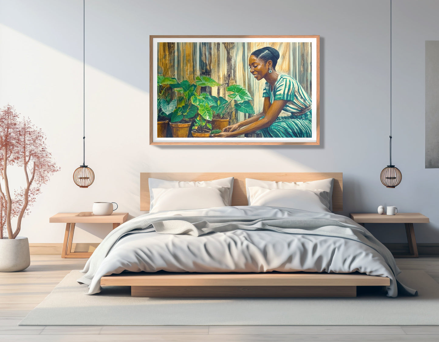 Black Woman Indoor Garden African American wall art view 81