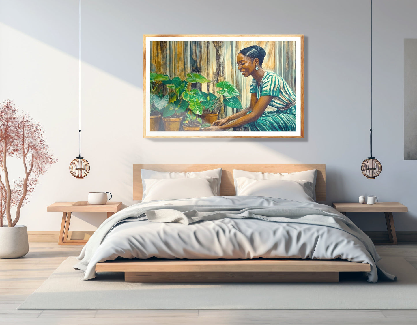 Black Woman Indoor Garden African American wall art view 75