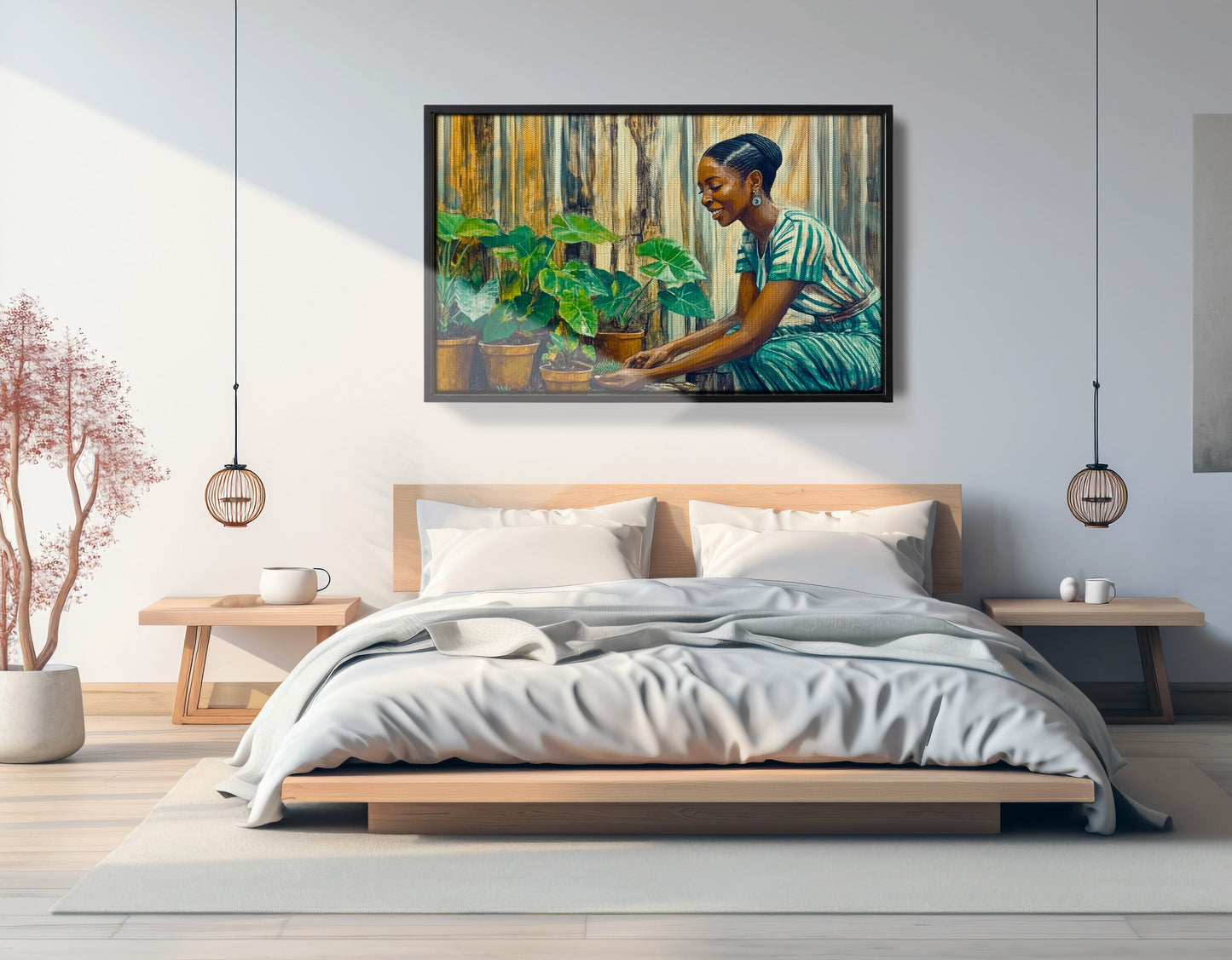 Black Woman Indoor Garden African American wall art view 27