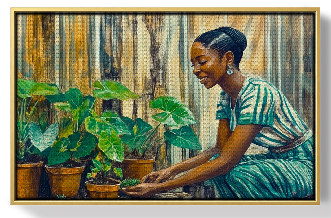 Black Woman Indoor Garden African American wall art view 37