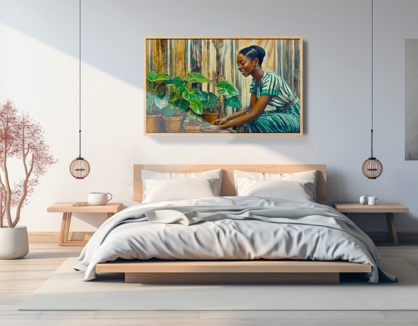 Black Woman Indoor Garden African American wall art view 51