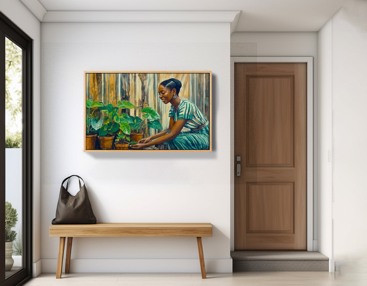 Black Woman Indoor Garden African American wall art view 53