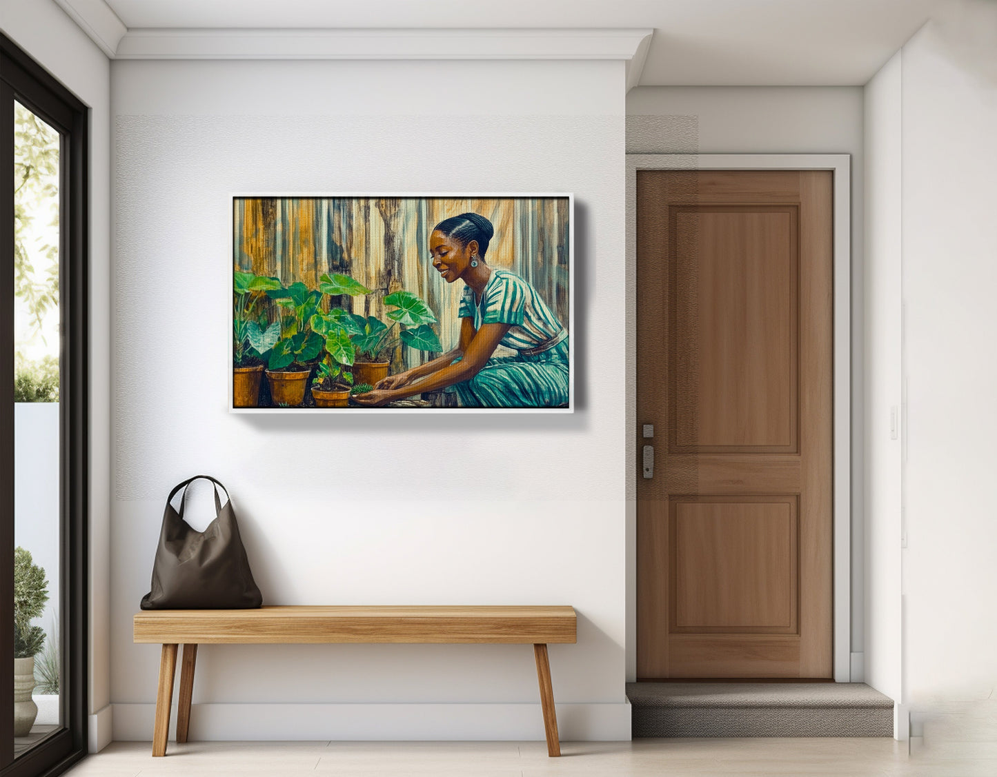 Black Woman Indoor Garden African American wall art view 65