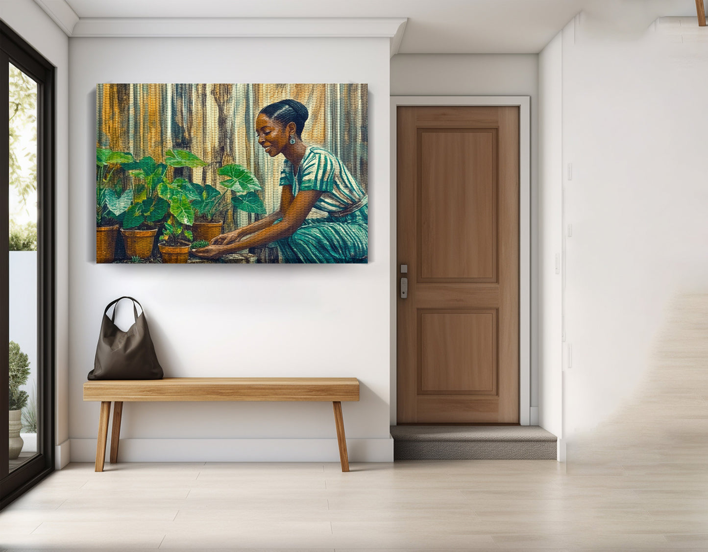 Black Woman Indoor Garden African American wall art view 17