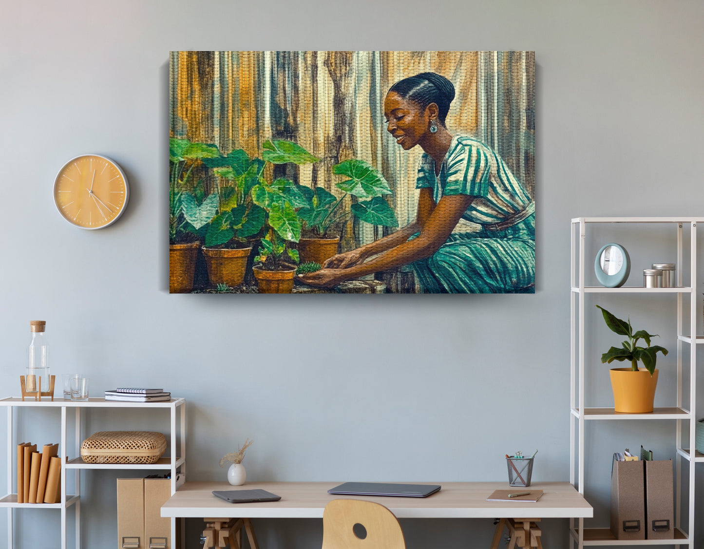 Black Woman Indoor Garden African American wall art view 18