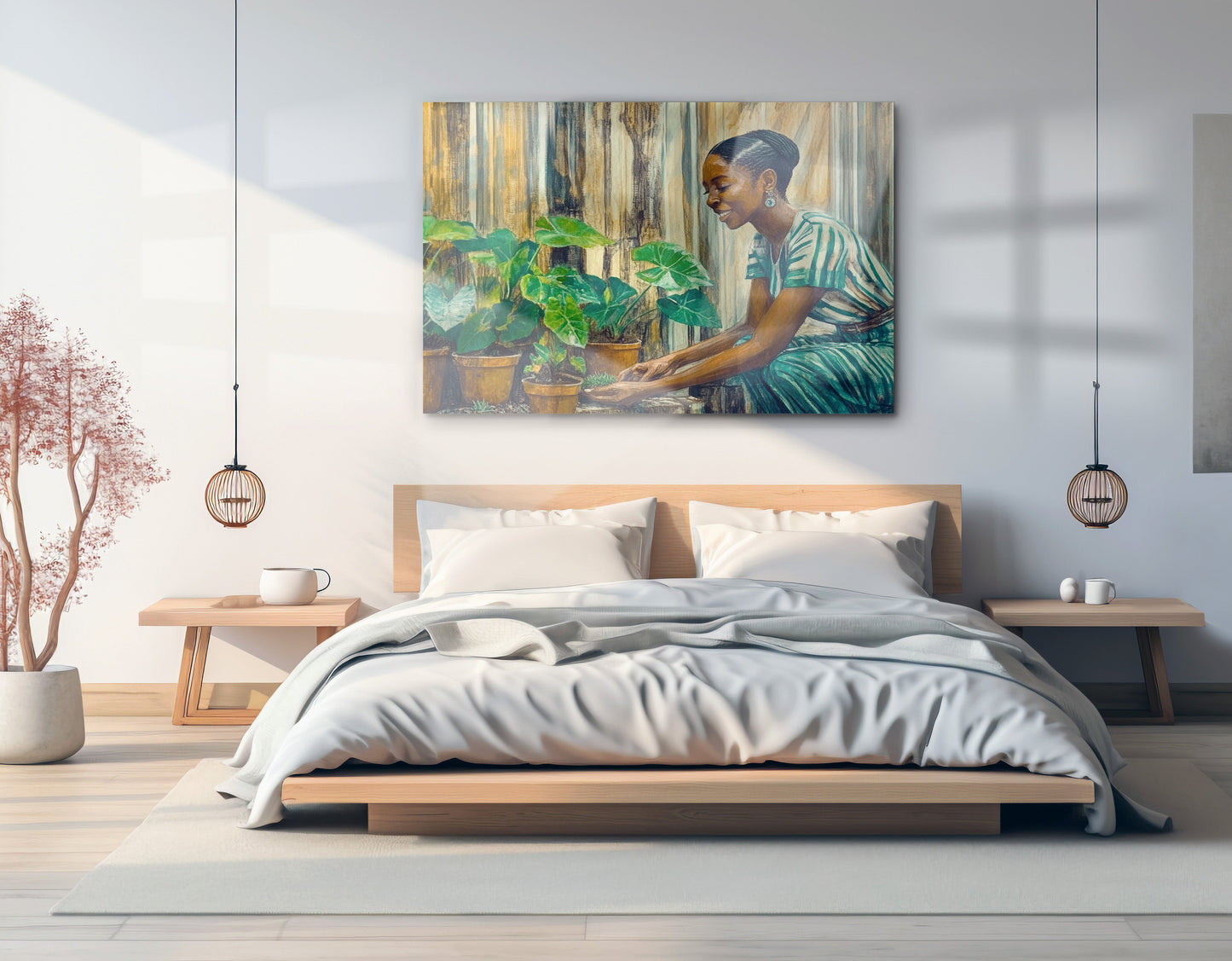 Black Woman Indoor Garden African American wall art view 21