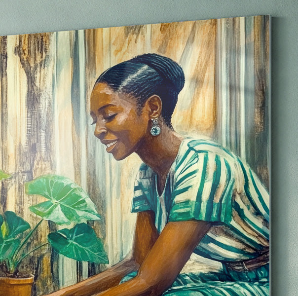 Black Woman Indoor Garden African American wall art view 22