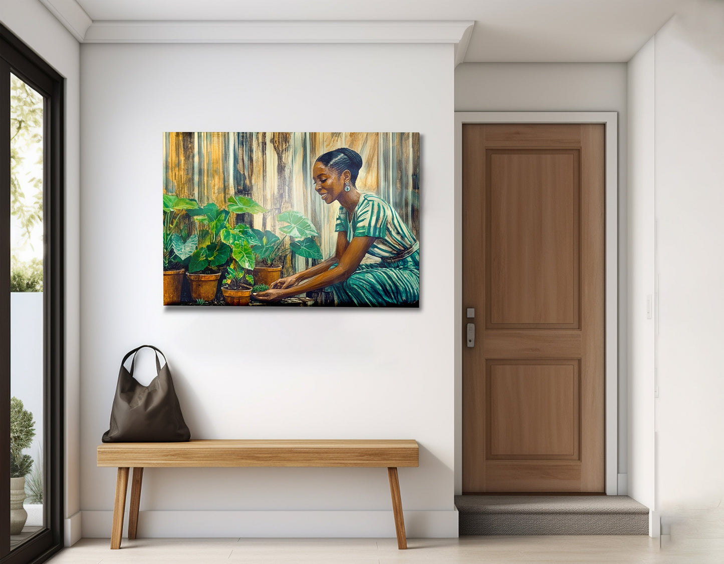 Black Woman Indoor Garden African American wall art view 23