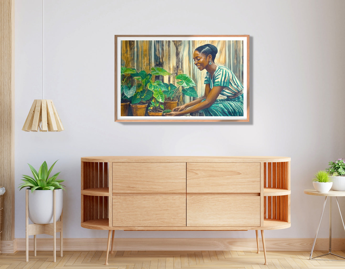 Black Woman Indoor Garden African American wall art view 80