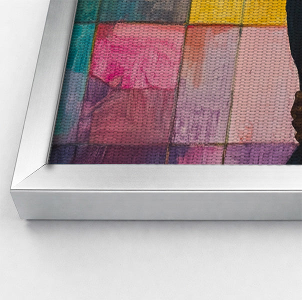 Black Couple Stained Glass Black love wall art view 58