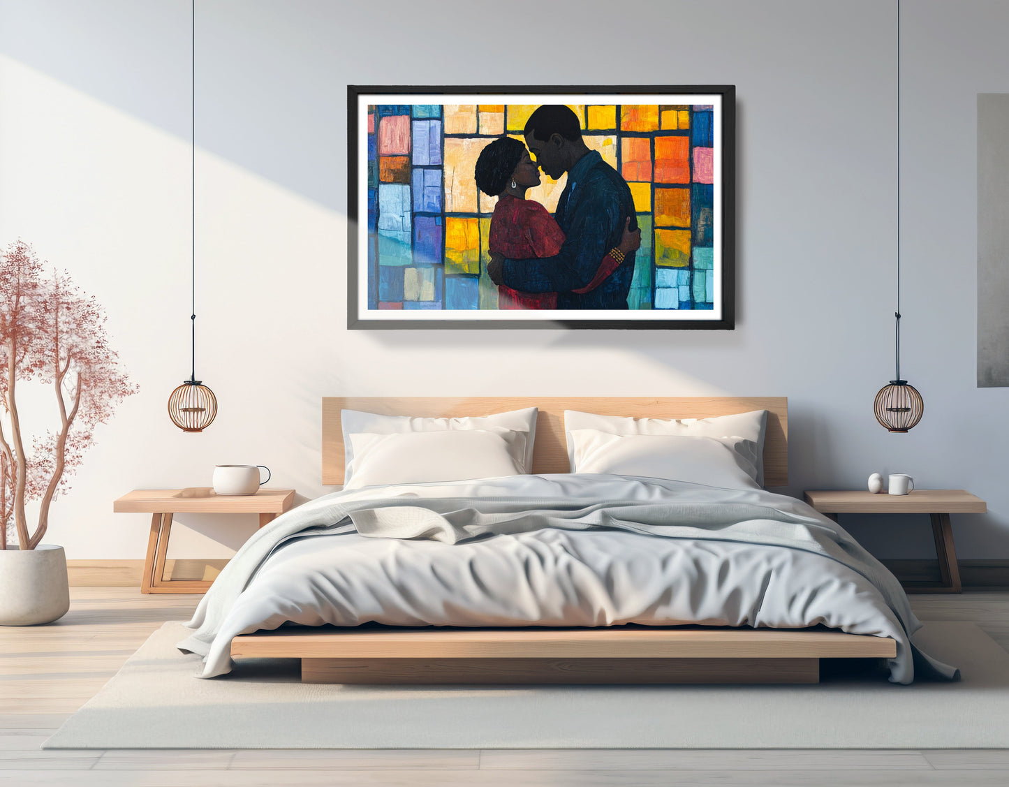 Black Family Stained Glass Black family wall art view 69