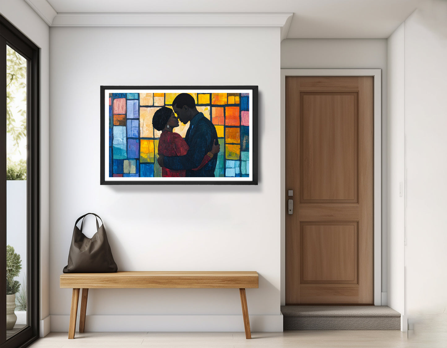 Black Family Stained Glass Black family wall art view 71
