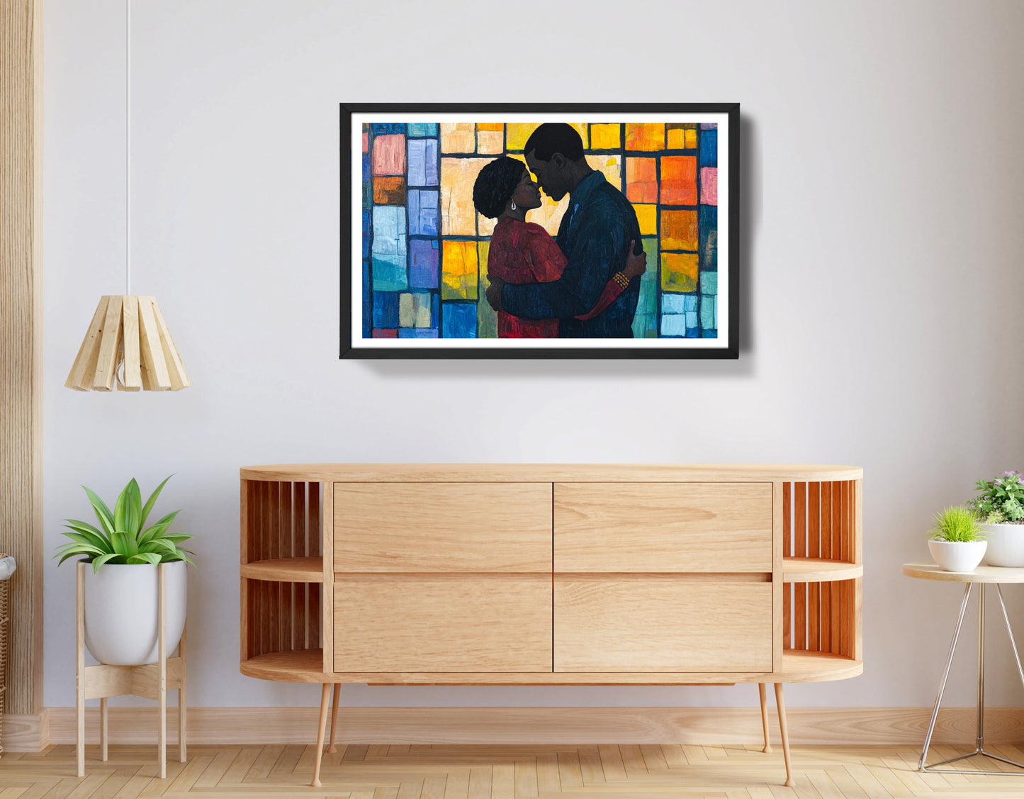 Black Family Stained Glass Black family wall art view 68