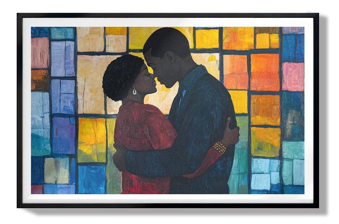 Black Family Stained Glass Black family wall art view 67