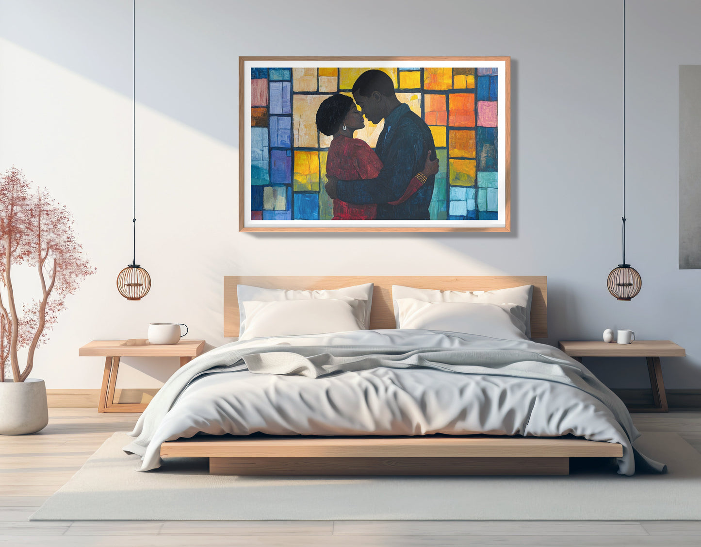 Black Family Stained Glass Black family wall art view 81