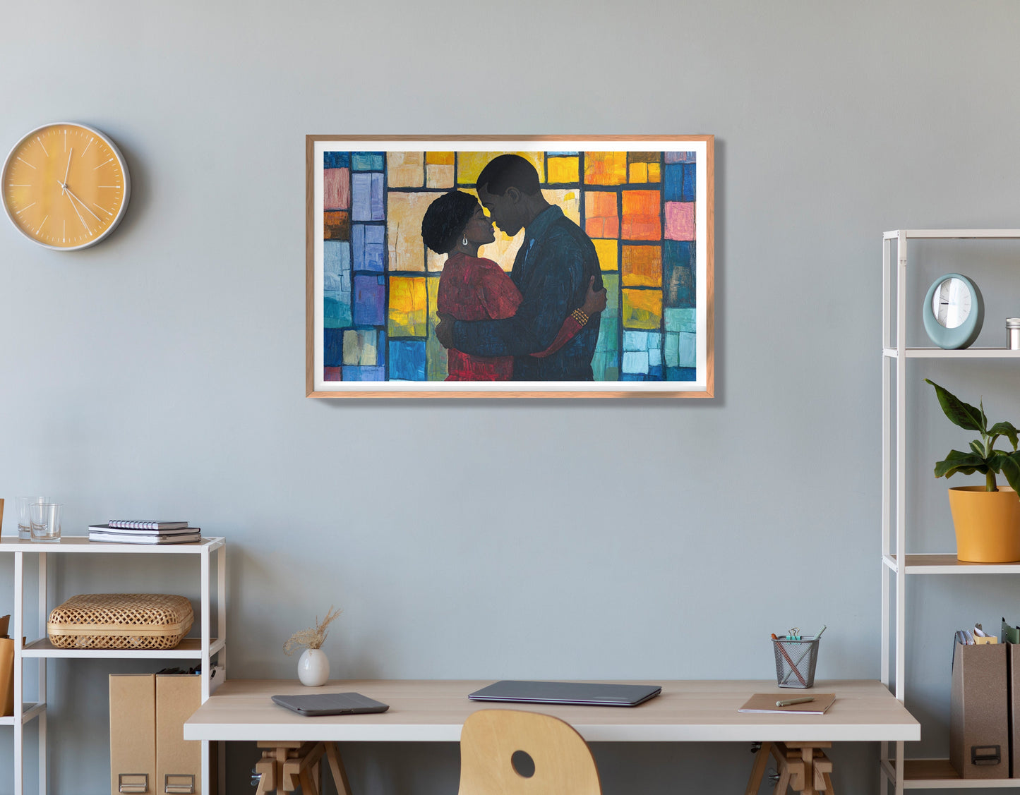 Black Family Stained Glass Black family wall art view 84