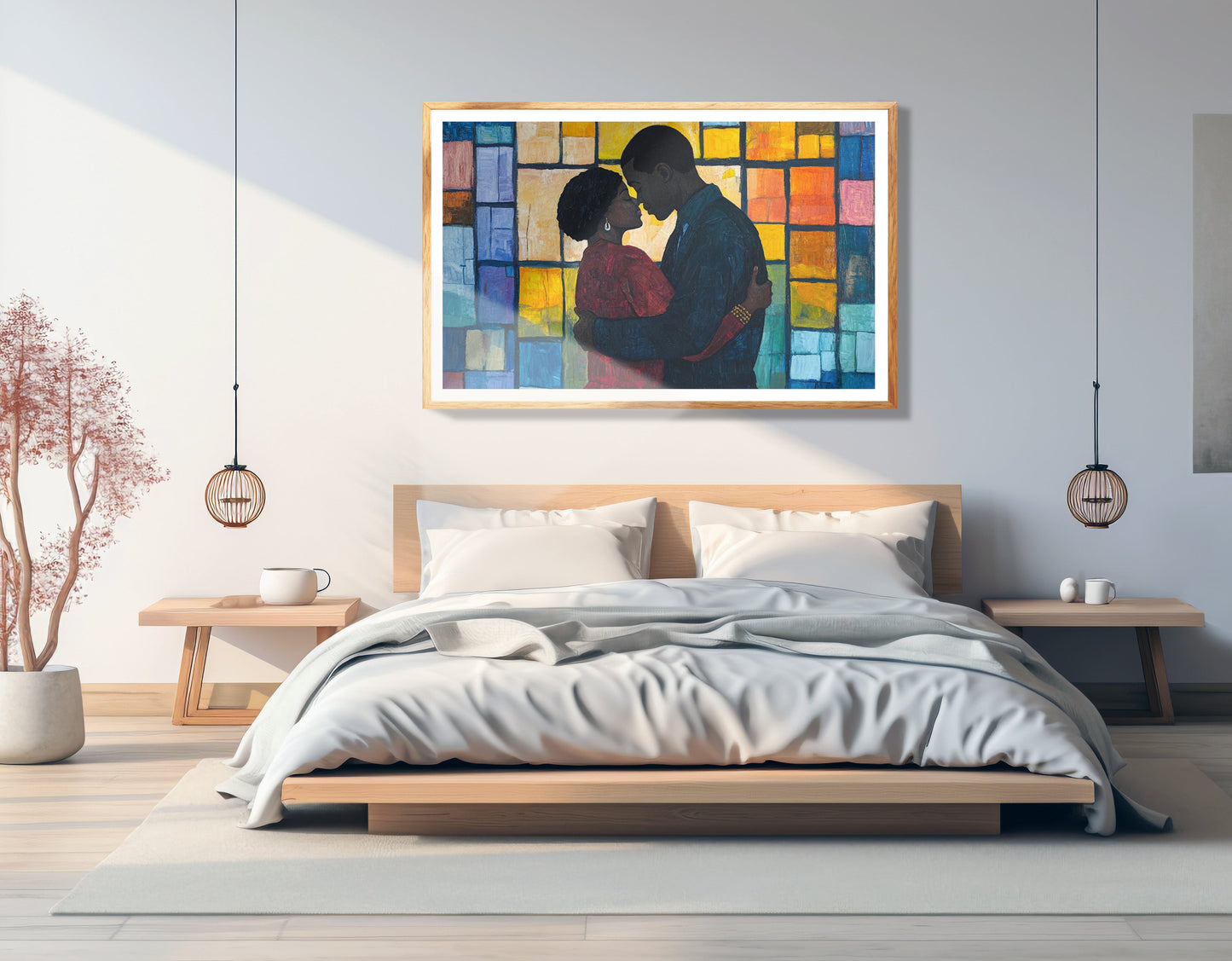 Black Family Stained Glass Black family wall art view 75