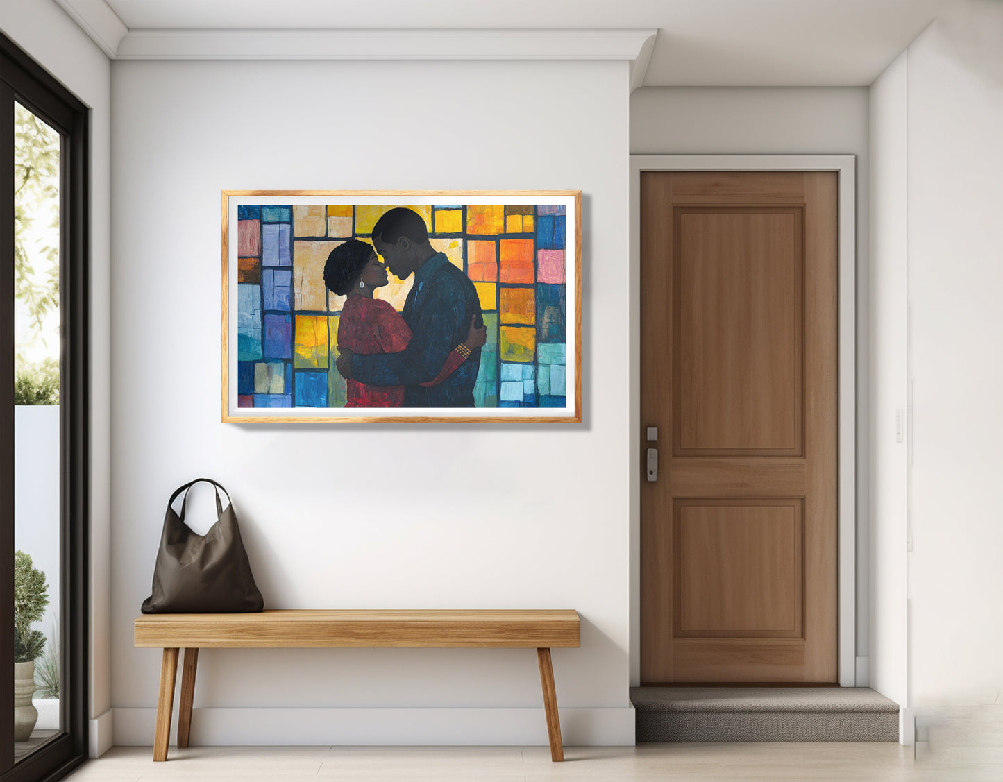 Black Family Stained Glass Black family wall art view 77