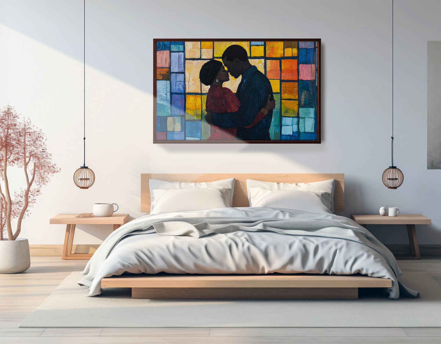 Black Family Stained Glass Black family wall art view 33