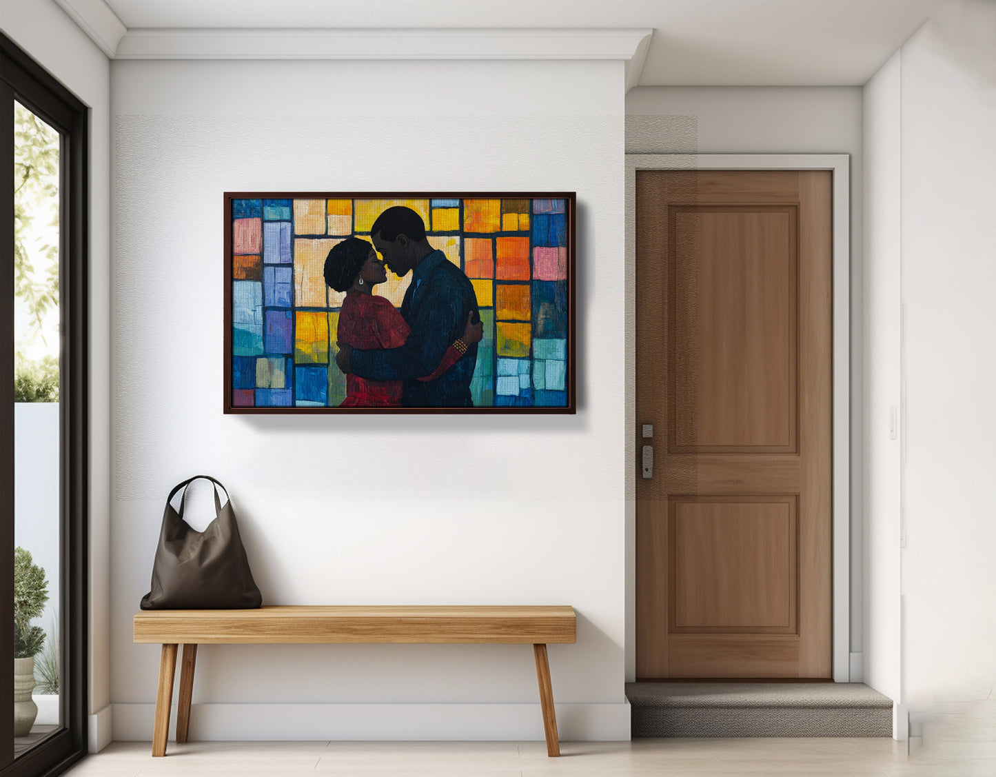 Black Family Stained Glass Black family wall art view 35