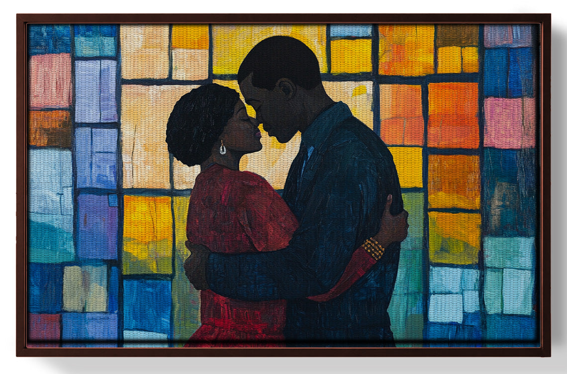 Black Family Stained Glass Black family wall art view 31