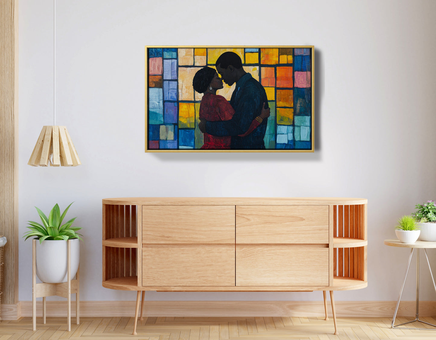 Black Family Stained Glass Black family wall art view 38