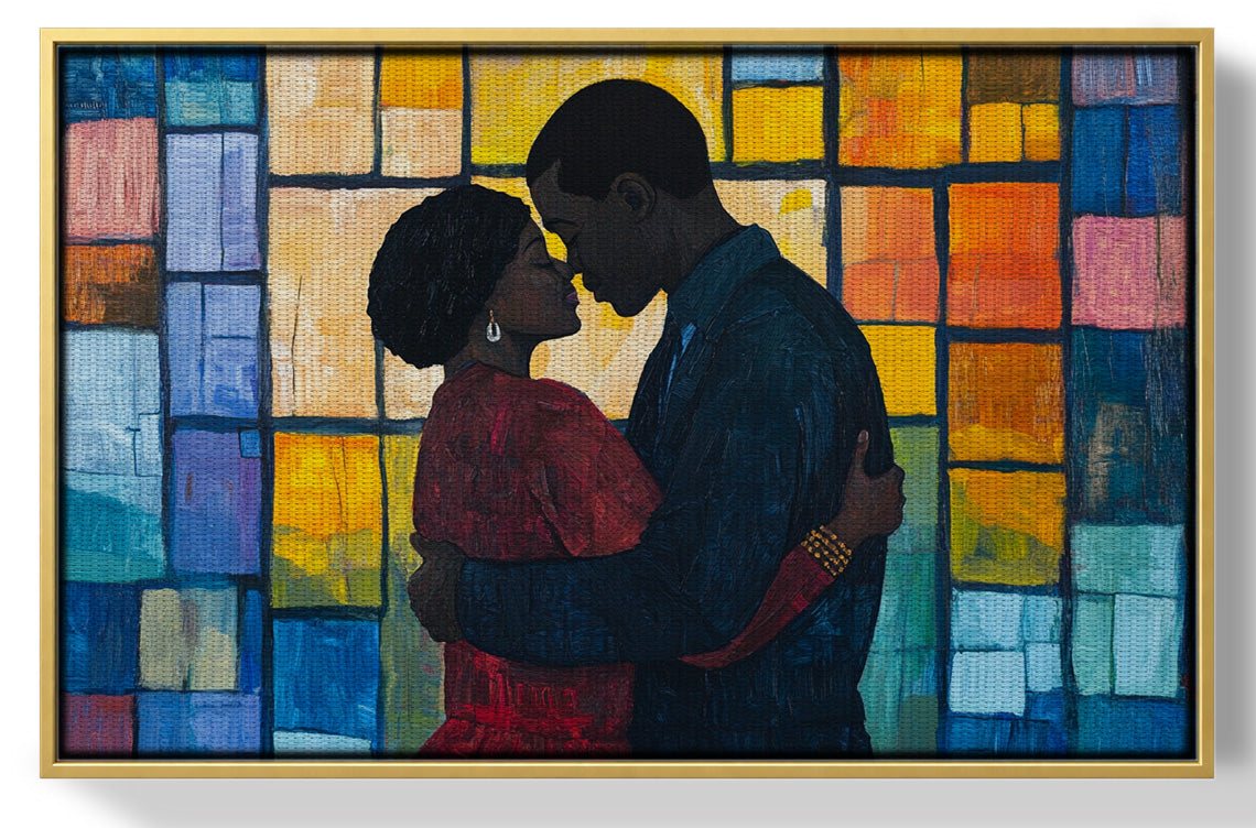 Black Family Stained Glass Black family wall art view 37