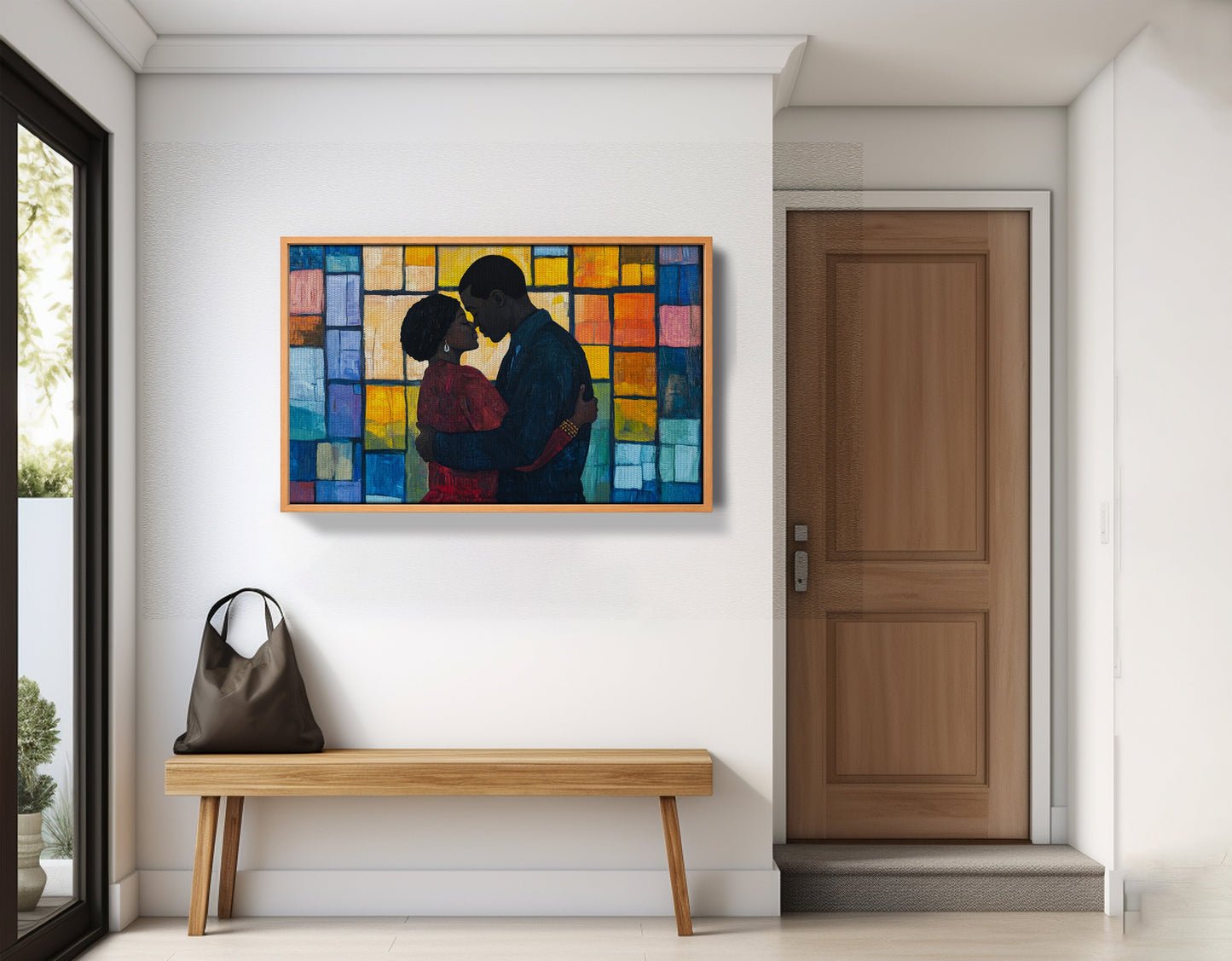 Black Family Stained Glass Black family wall art view 47