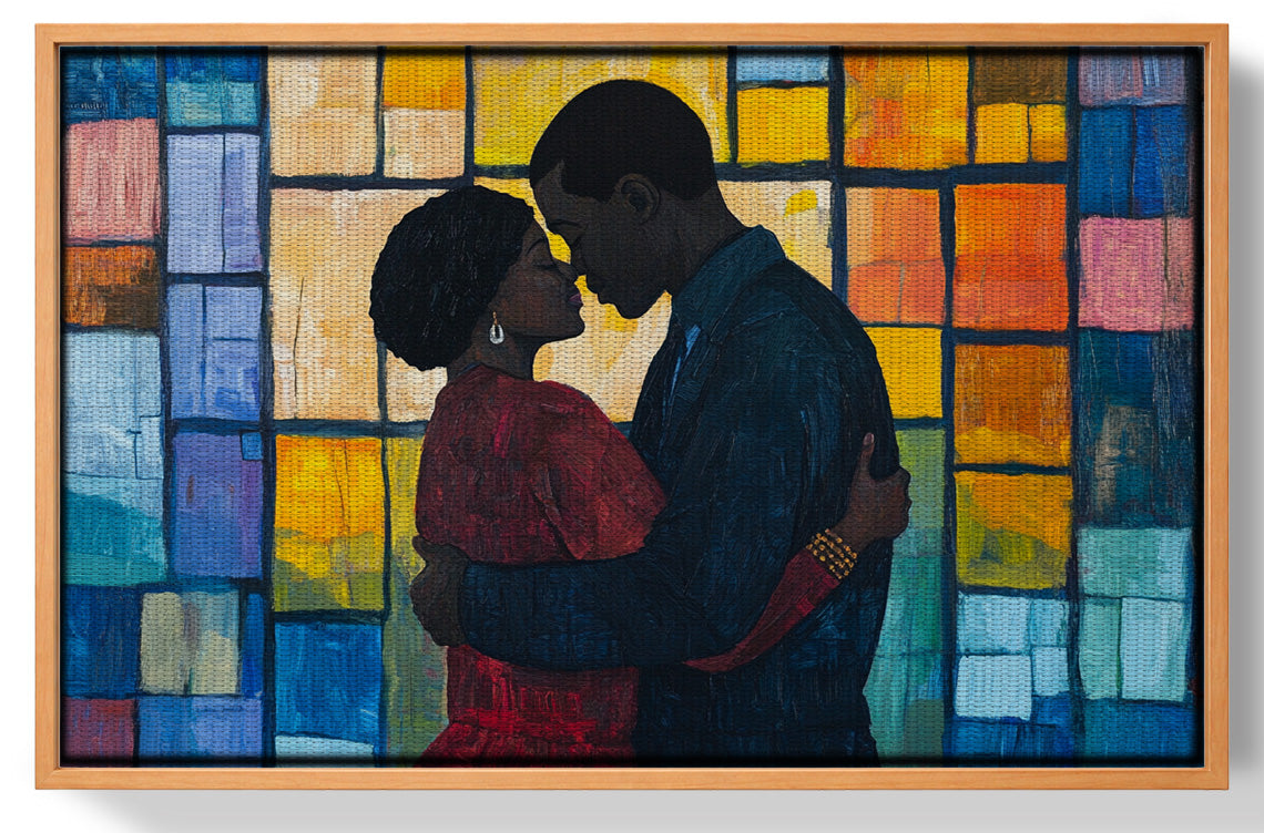 Black Family Stained Glass Black family wall art view 43