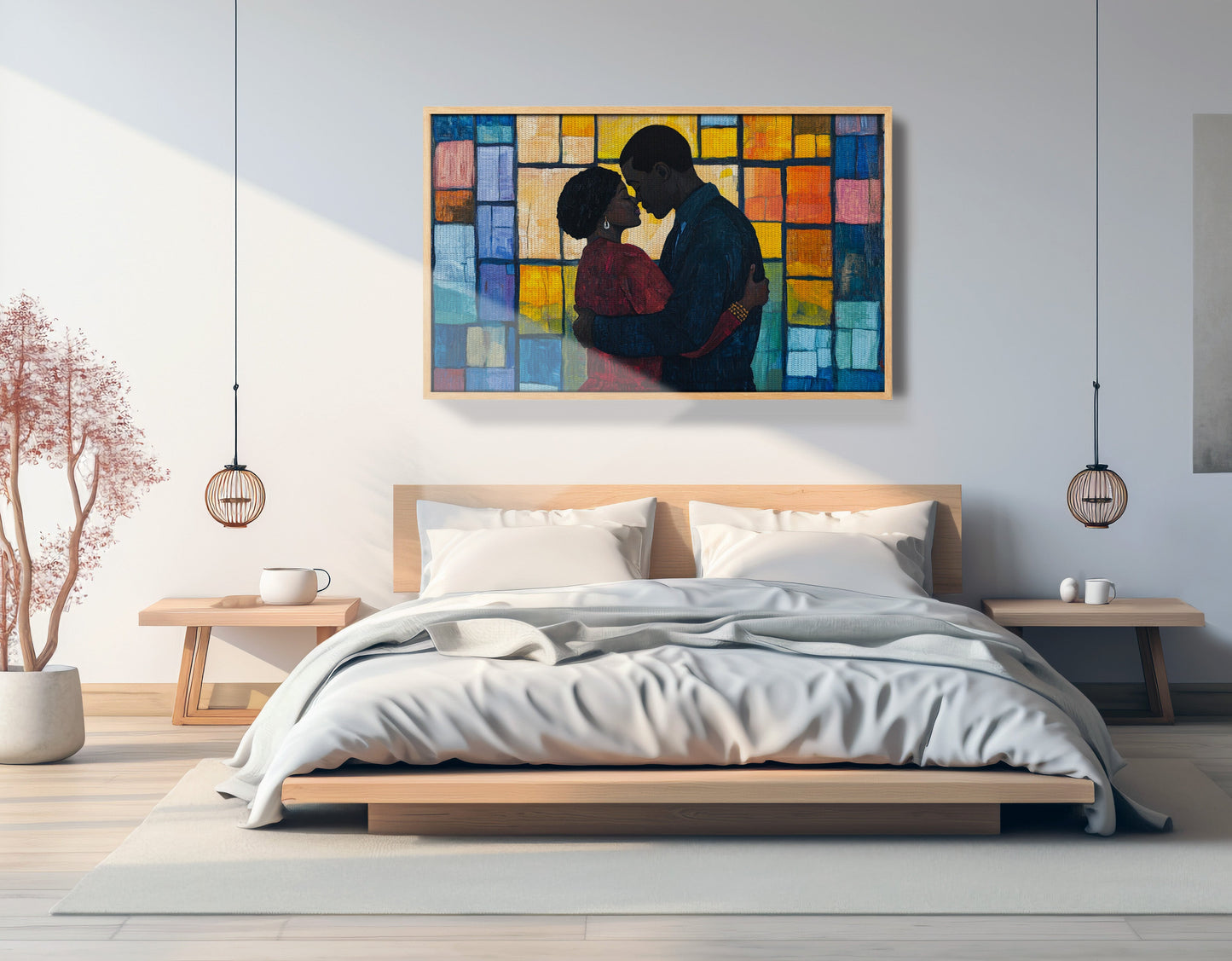 Black Family Stained Glass Black family wall art view 51