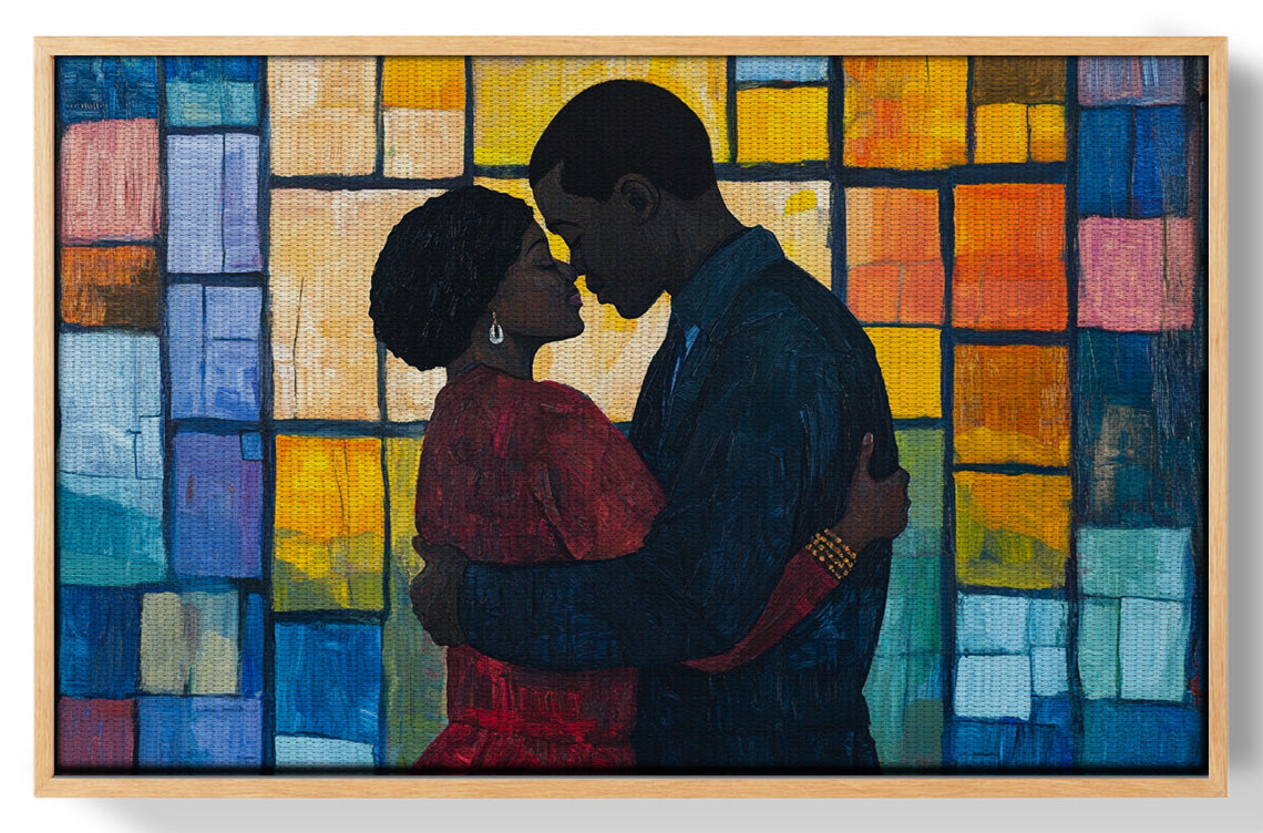 Black Family Stained Glass Black family wall art view 49