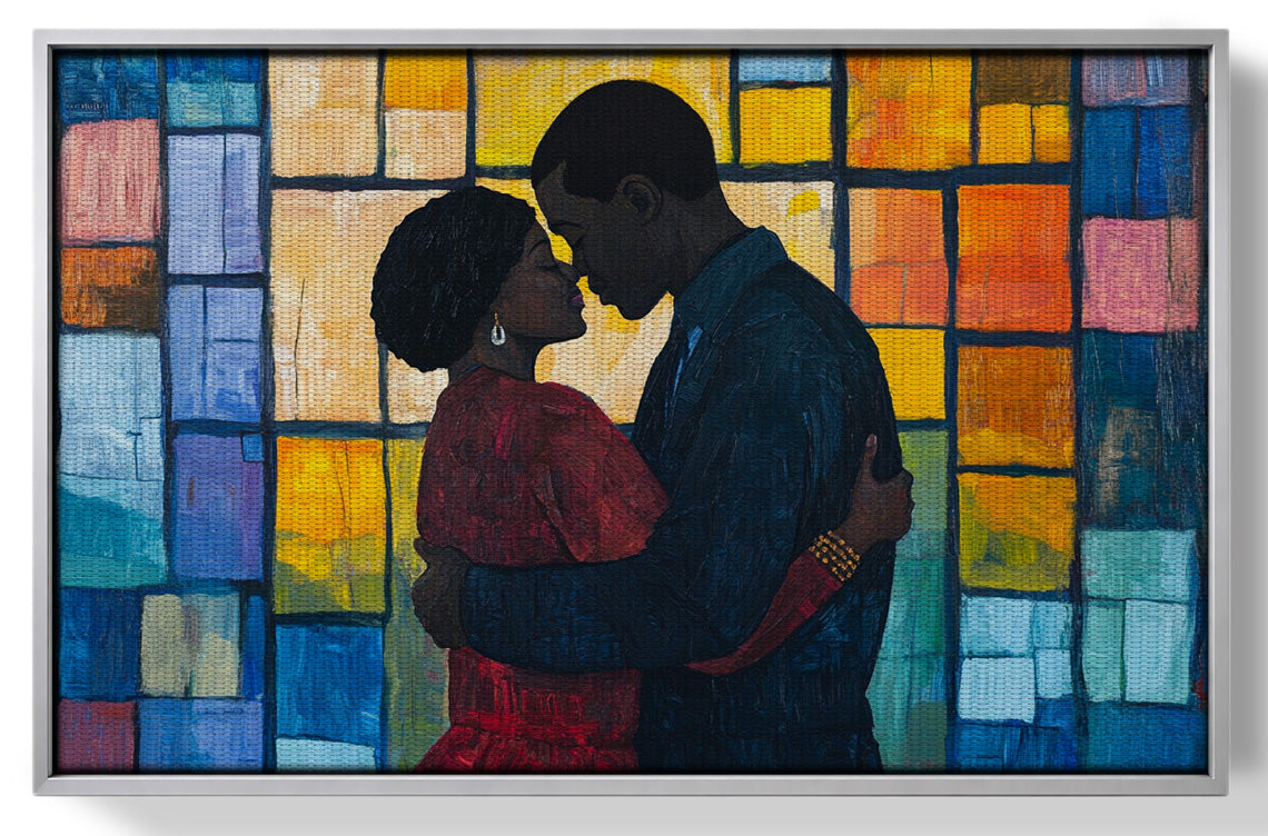 Black Family Stained Glass Black family wall art view 55