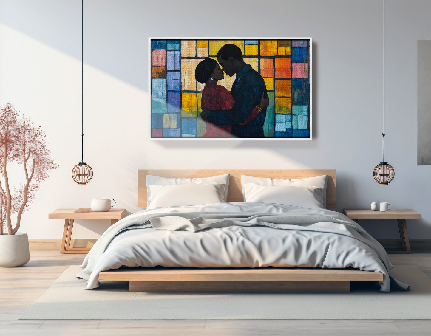 Black Family Stained Glass Black family wall art view 63