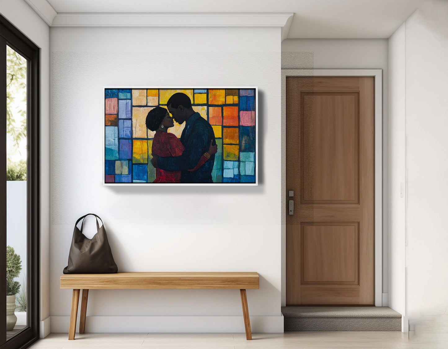 Black Family Stained Glass Black family wall art view 65
