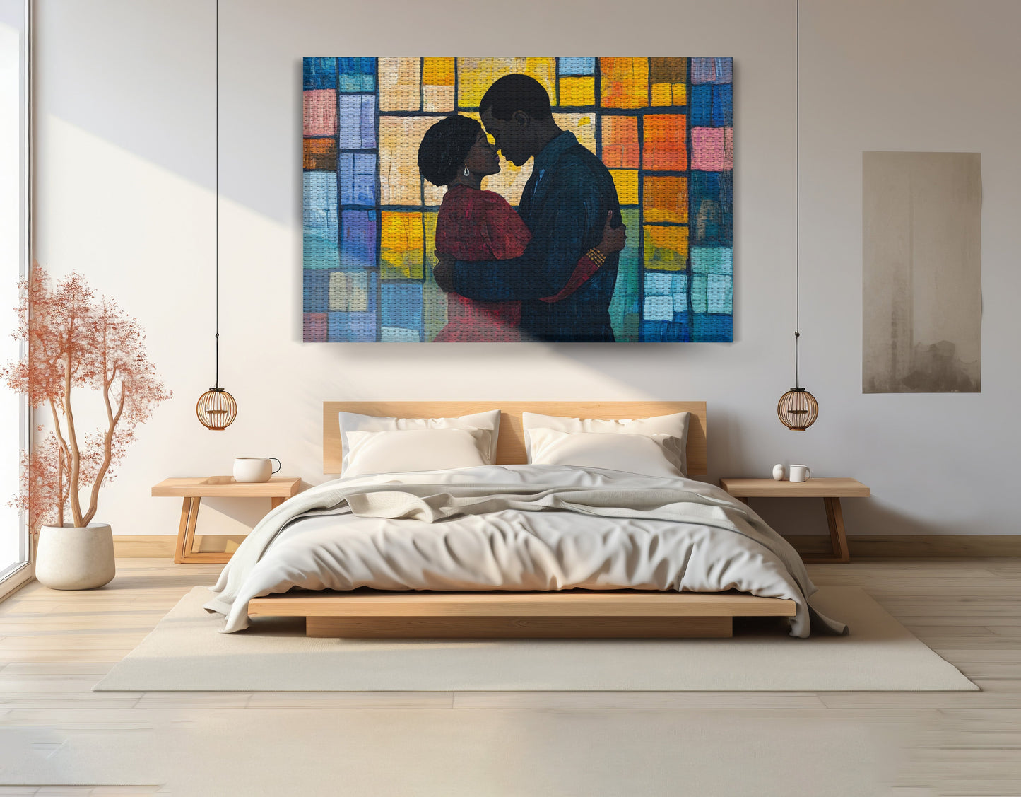 Black Family Stained Glass Black family wall art view 15