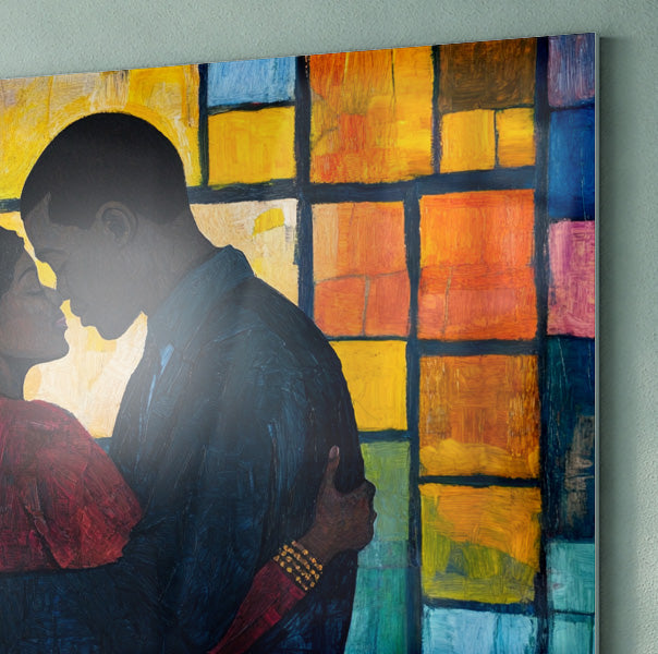 Black Family Stained Glass Black family wall art view 22