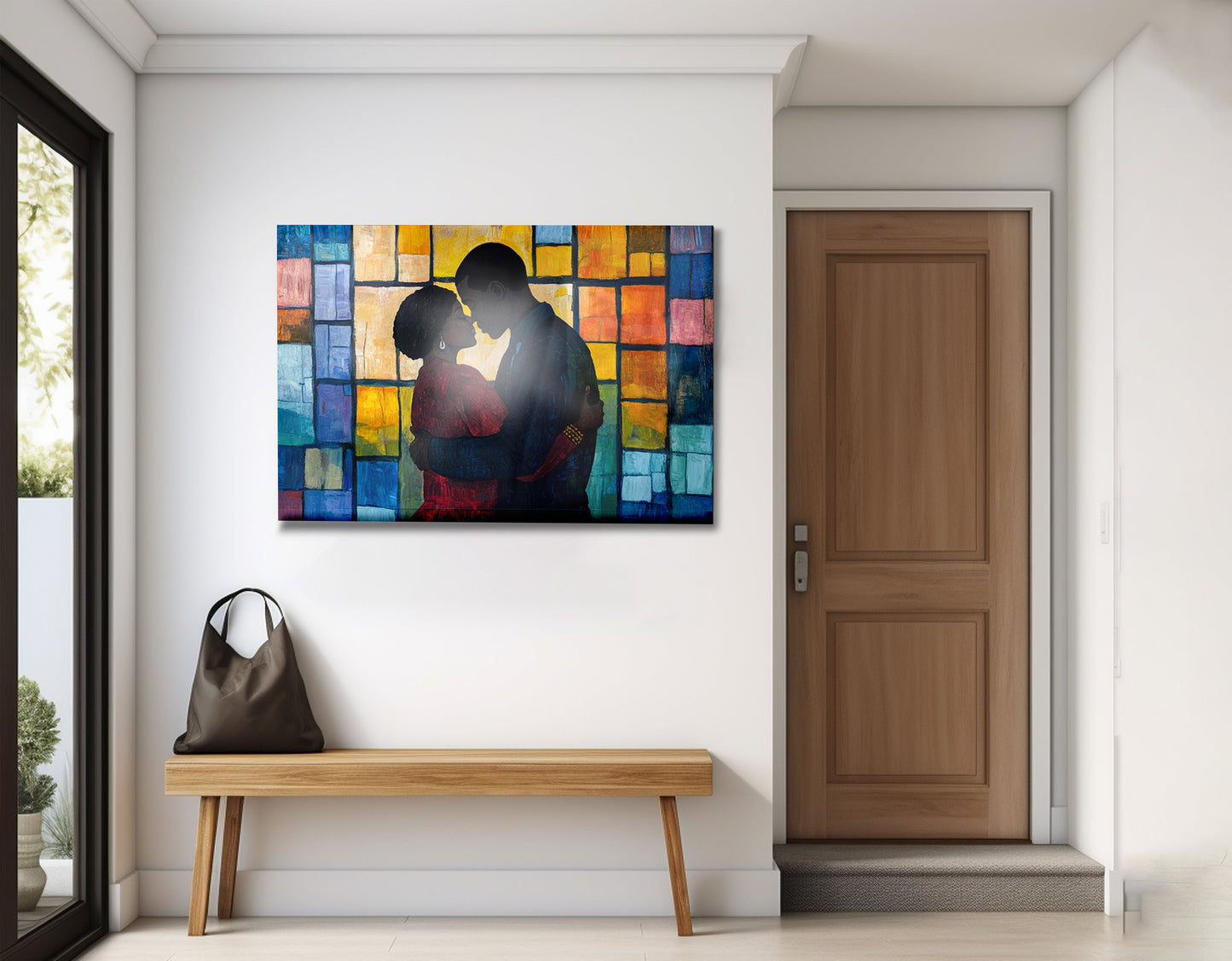 Black Family Stained Glass Black family wall art view 23