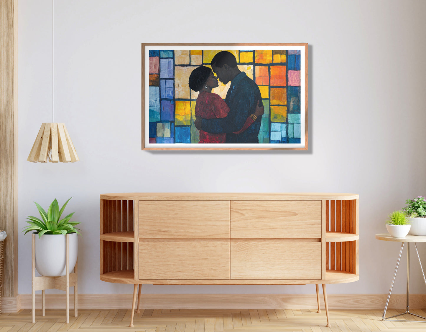 Black Family Stained Glass Black family wall art view 80