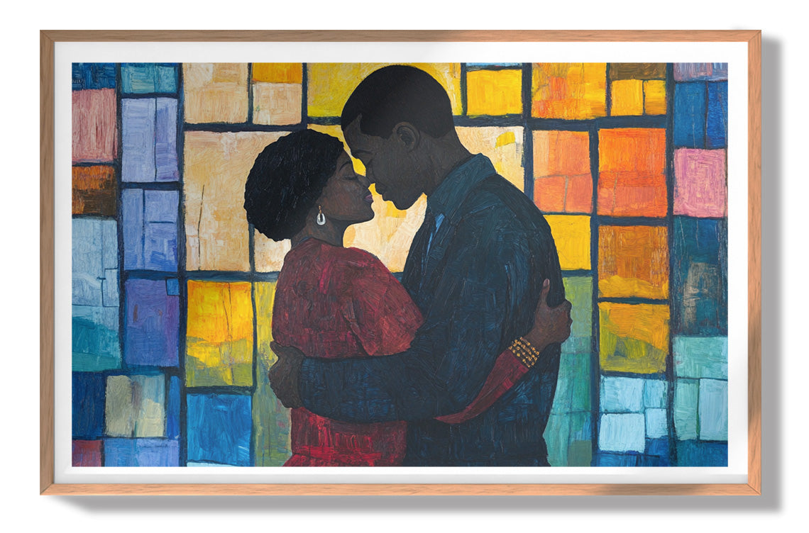 Black Family Stained Glass Black family wall art view 79