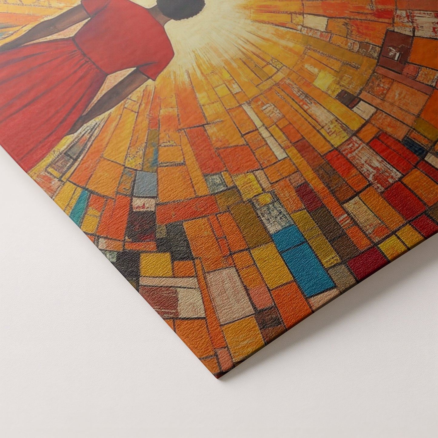 Black Girl Sunburst Black children wall art artwork by MoomZee Artwork