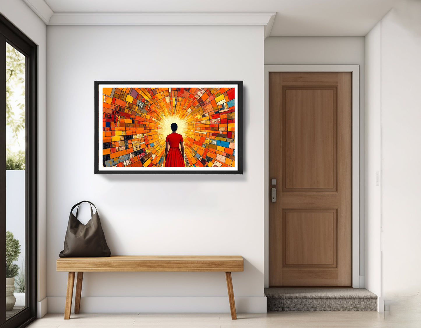 Black Girl Sunburst Black children wall art view 71