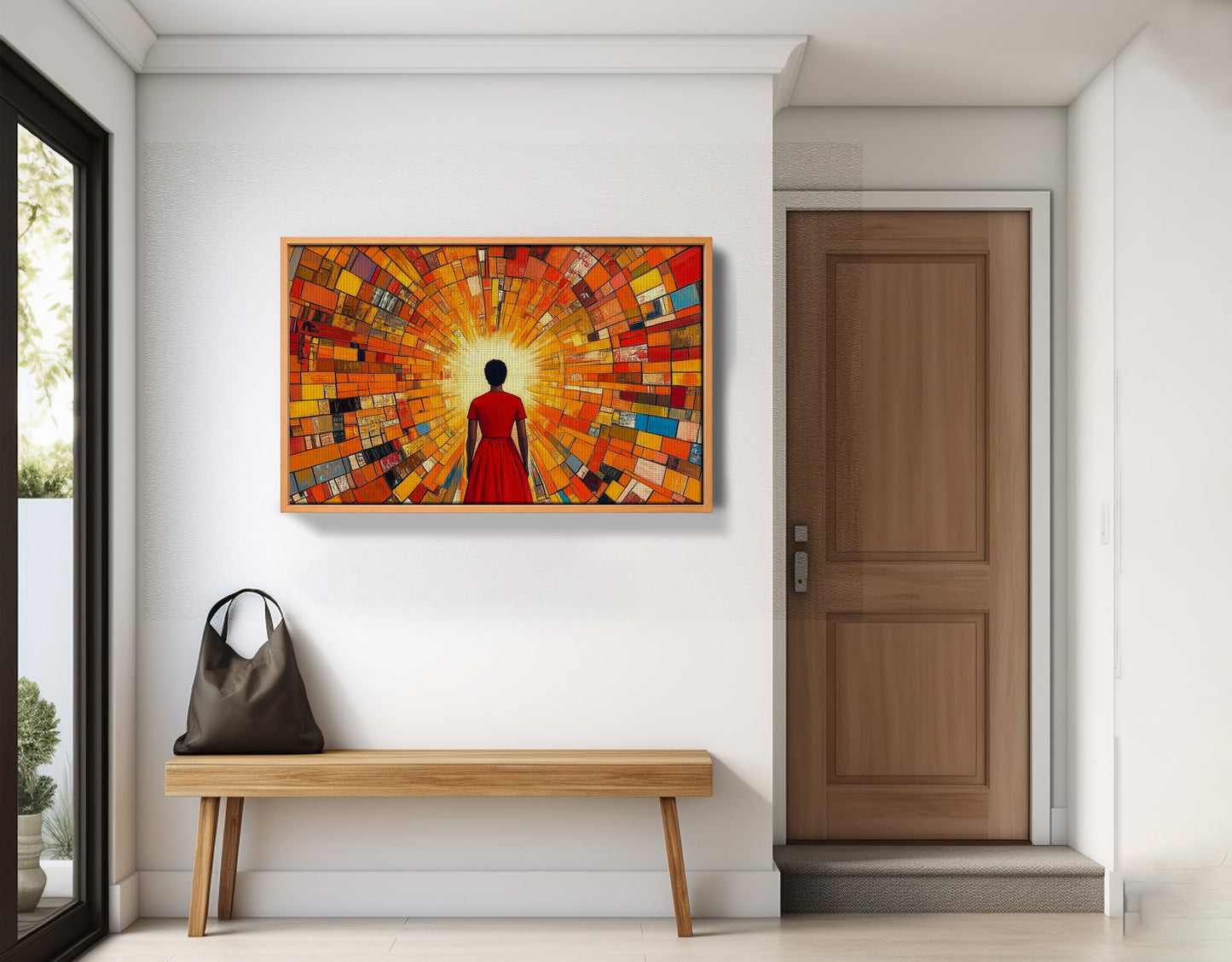 Black Girl Sunburst Black children wall art view 47