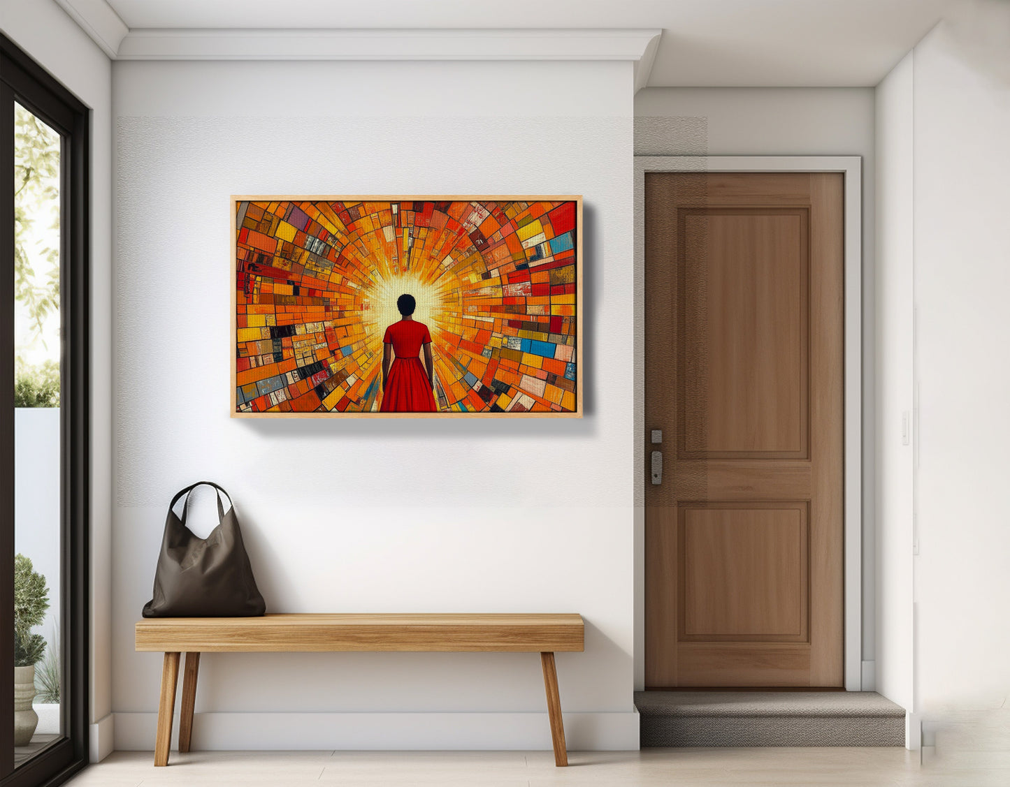 Black Girl Sunburst Black children wall art view 53