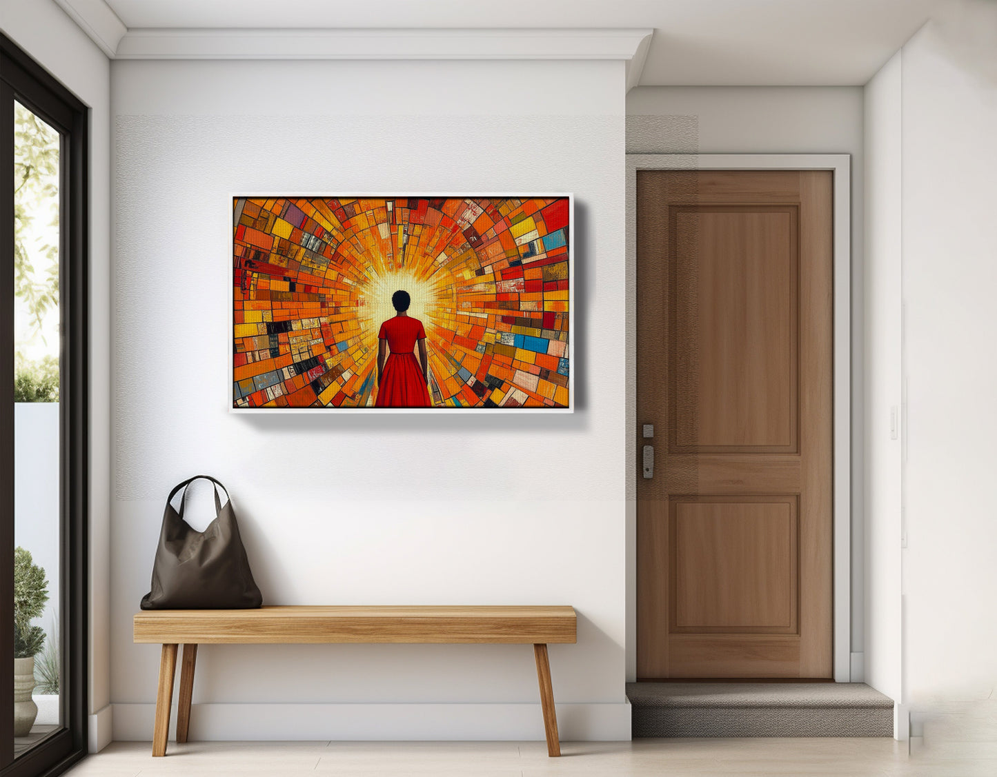 Black Girl Sunburst Black children wall art view 65